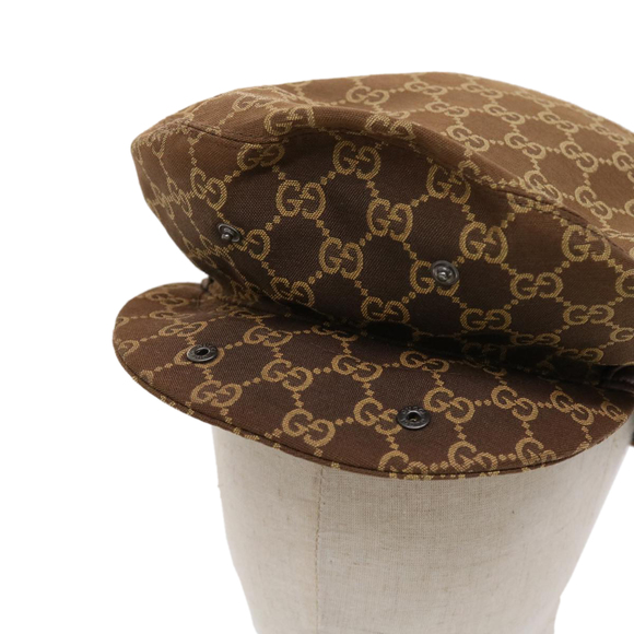 GUCCI GG Canvas Hunting Hat Brown Auth yk7612 - Picture 7 of 11